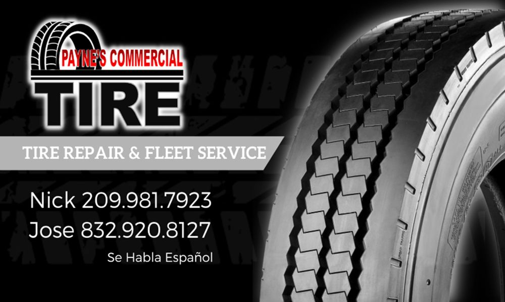PAYNE’S COMMERCIAL TIRE Stockton, California Tires Phone Number