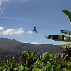 Puerto Rico Ziplining - Yunque Ziplining tour at the rainforest in Luquillo, Puerto Rico.