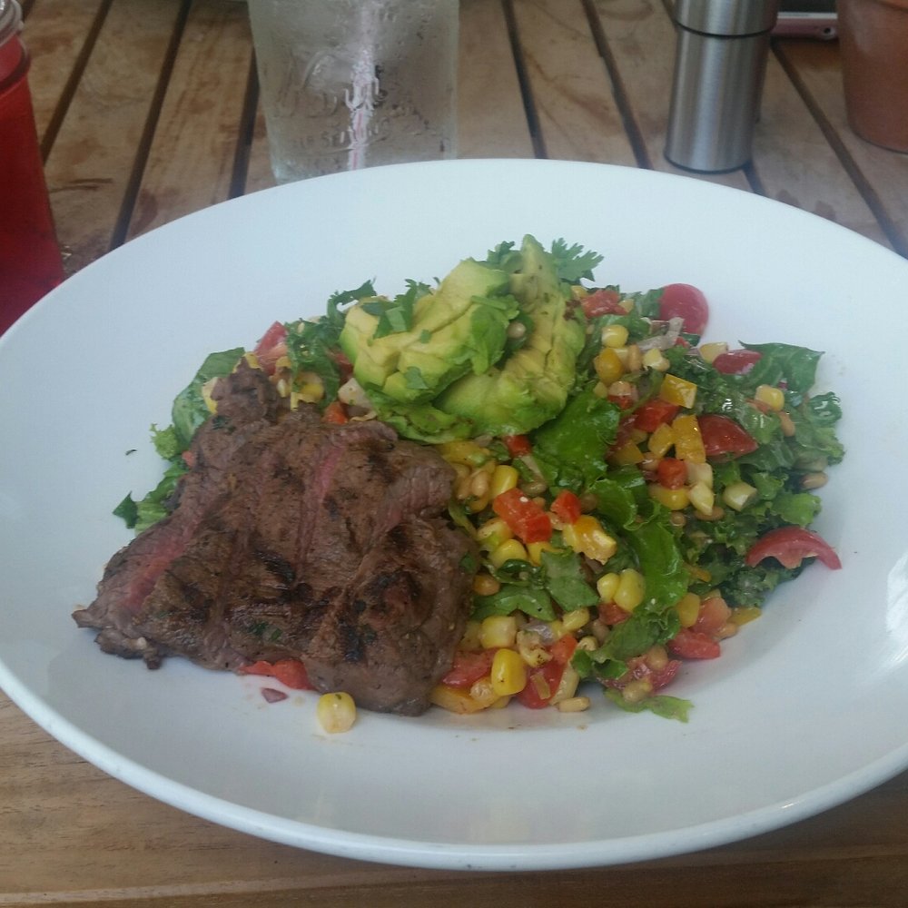 Vinaigrette - Omega with flank steak - Salad Near Me - Austin, Texas Vinaigrette - Omega with flank steak - Salad Near Me - Austin, Texas