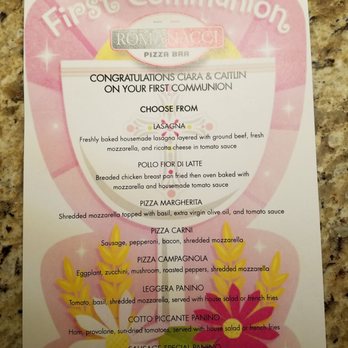Romanacci - Trumbull - Beautiful touch ... on our tables when we arrived - Pizza Near Me - Trumbull, Connecticut