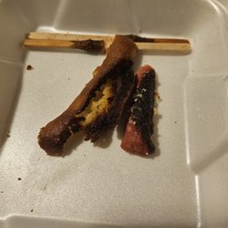 Cook Out - The burnt corndogs I threw the other one away