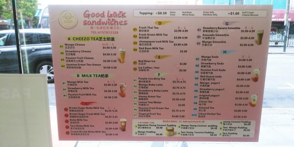 Menu photo 5 Good Luck Cafe and Deli San Francisco, CA Menu photo 5 Good Luck Cafe and Deli San Francisco, CA