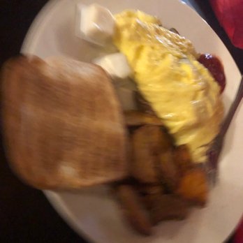 Broadway Grille + Underground - Meat lovers omelette with potatoes, and dry toast - American Near Me - Jim Thorpe, Pennsylvania Broadway Grille + Underground - Meat lovers omelette with potatoes, and dry toast - American Near Me - Jim Thorpe, Pennsylvania