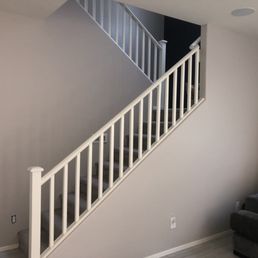Living room & stairs landing Living room & stairs landing