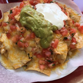California Taco - Chicken nachos minus jalapeño and added extra cheese! - Mexican Near Me - Johnston, Rhode Island