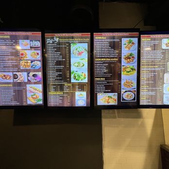 PHO 909 - Digital menu at entrance - Vietnamese Near Me - Pomona, California