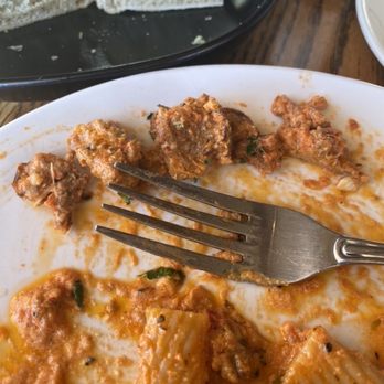 Horatio's - Rigatoni bolognese, this was the extent of the sausage you get. A few measly pieces that don't even taste good. - Seafood Near Me - San Leandro, California