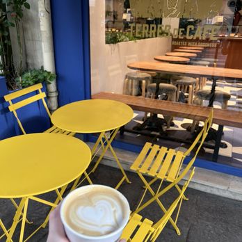 Terres de Café - Espresso with milk - Coffee Roasteries Near Me - Paris, 75 Terres de Café - Espresso with milk - Coffee Roasteries Near Me - Paris, 75