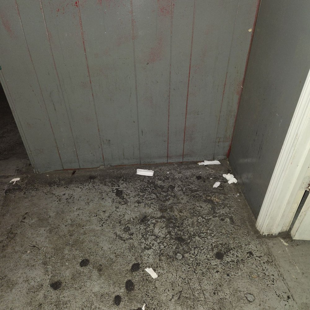 Entertainment Center - Litter on the floor nobody sweeps on mops - Adult Shops Near Me - Tampa Bay, Florida