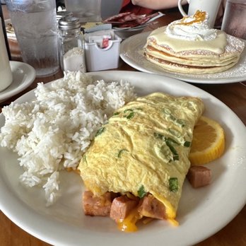 Moke’s Bread And Breakfast - Mokapu omelette for $16.95 - Breakfast & Brunch Near Me - Honolulu, Hawaii Moke’s Bread And Breakfast - Mokapu omelette for $16.95 - Breakfast & Brunch Near Me - Honolulu, Hawaii