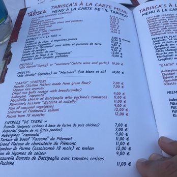 Il Tabisca - Menu page 6 English - Italian Near Me - Turin, TO Il Tabisca - Menu page 6 English - Italian Near Me - Turin, TO