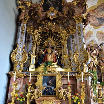 Pfarrkirche St. Oswald - Women's Altar - Churches Near Me - Alpbach, 7