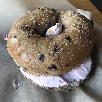 Seize the Bagel - Hazel Dell - Cobbler bagel strawberry vegan cc -- cc tasted like cheesecake! Bagel is verrry sweet, couldn't eat the sugar top - Breakfast & Brunch Near Me - Vancouver, Washington Seize the Bagel - Hazel Dell - Cobbler bagel strawberry vegan cc -- cc tasted like cheesecake! Bagel is verrry sweet, couldn't eat the sugar top - Breakfast & Brunch Near Me - Vancouver, Washington