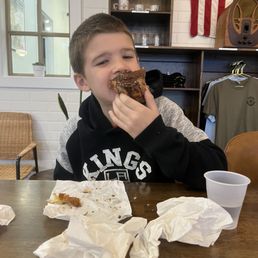 My kiddo enjoy his Smore doughnut My kiddo enjoy his Smore doughnut