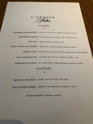 Menu photo 8 L'avenue at Saks New York, NY Menu photo 8 L'avenue at Saks New York, NY