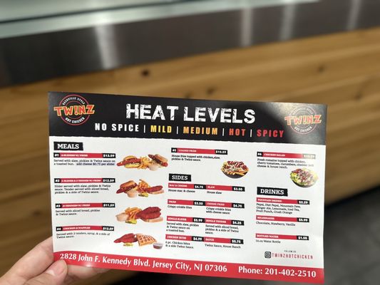 Menu photo 1 Twinz Hot Chicken Jersey City, NJ Menu photo 1 Twinz Hot Chicken Jersey City, NJ