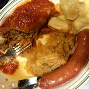 Photo of Odessa - New York, NY, United States. Odessa Comb - Stuffed Cabbage, pierogi, sauerkraut, kielbasa