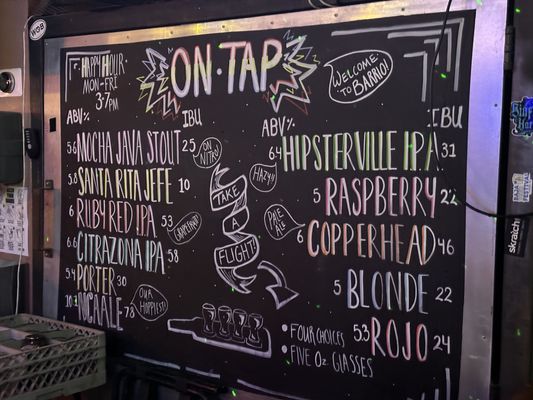 Menu photo 1 Barrio Brewing Tucson, AZ