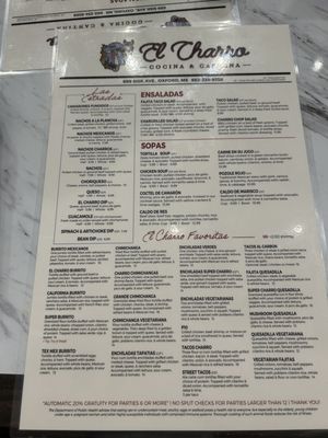 Menu photo 6 El Charro Oxford, MS