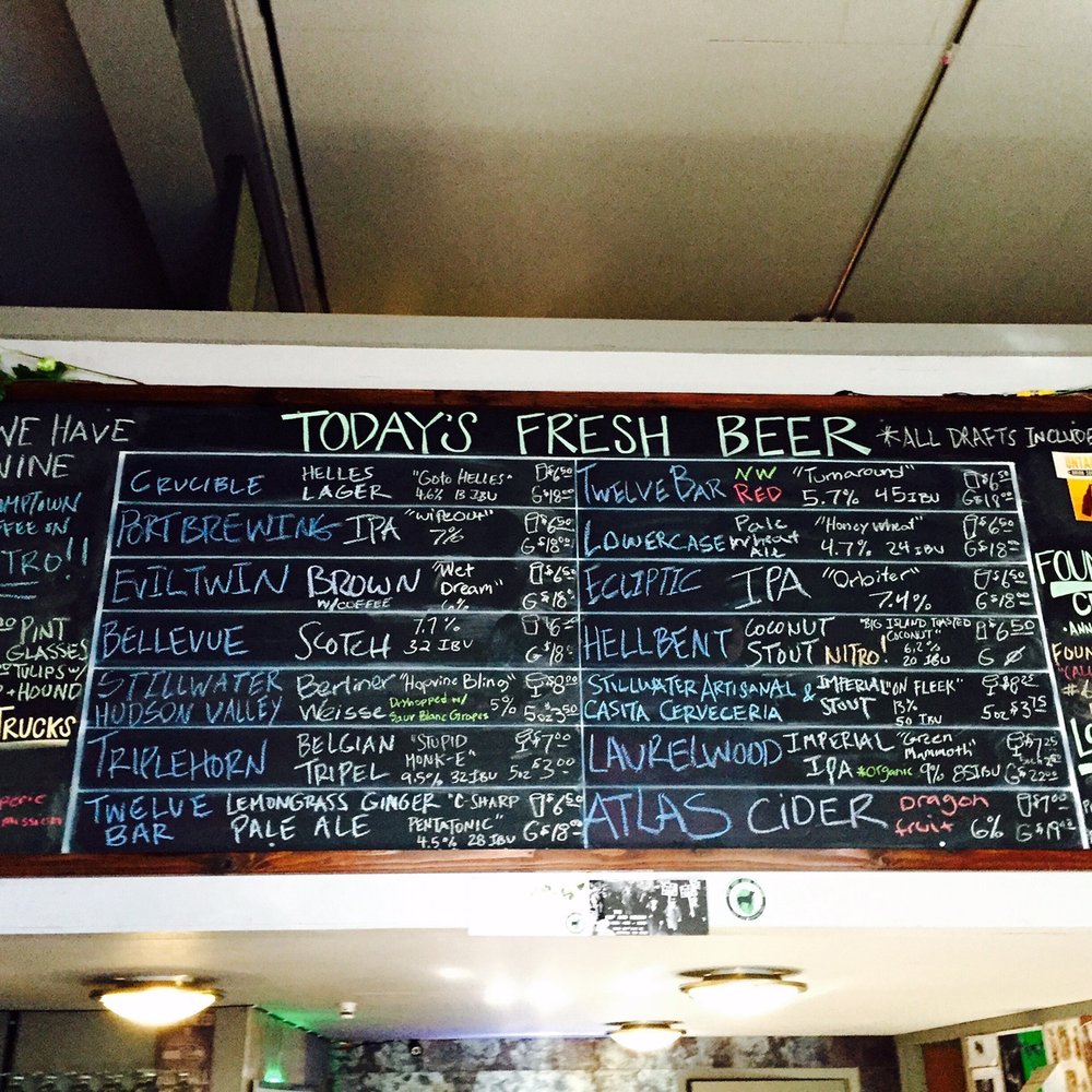 The Hop and Hound - Menu board - Beer Gardens Near Me - Bothell, Washington The Hop and Hound - Menu board - Beer Gardens Near Me - Bothell, Washington