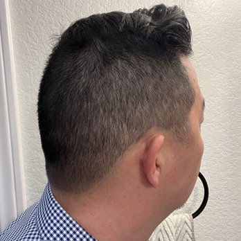 Falcon Barbershop - In what world is this a mid fade? Why so high? Where's the fade? Super sloppy edges. Save yourself the headache and don't see Sean. - Barbers Near Me - Redondo Beach, California Falcon Barbershop - In what world is this a mid fade? Why so high? Where's the fade? Super sloppy edges. Save yourself the headache and don't see Sean. - Barbers Near Me - Redondo Beach, California