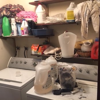 Cottage Home Decor - Before Laundry Area ~ Catch all for household items - Home Decor Near Me - Sonoma, California
