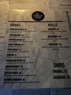 Menu photo 1 The Comedy Zone Greensboro, NC Menu photo 1 The Comedy Zone Greensboro, NC