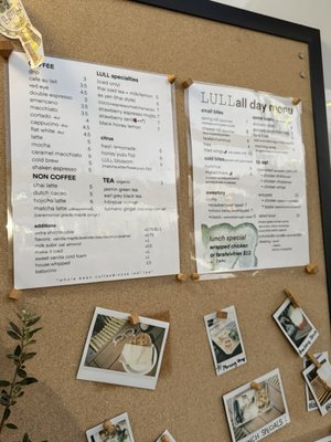 Menu photo 5 Lull Cafe Tampa, FL