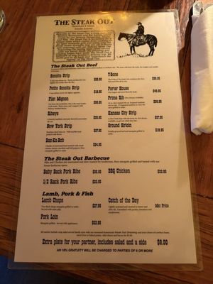 Menu photo 2 The Steak Out Sonoita, AZ Menu photo 2 The Steak Out Sonoita, AZ