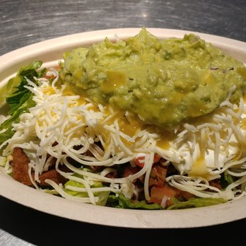 Chipotle Mexican Grill - Double steak salad with cheese sour cream and guac - Mexican Near Me - Camp Hill, Pennsylvania