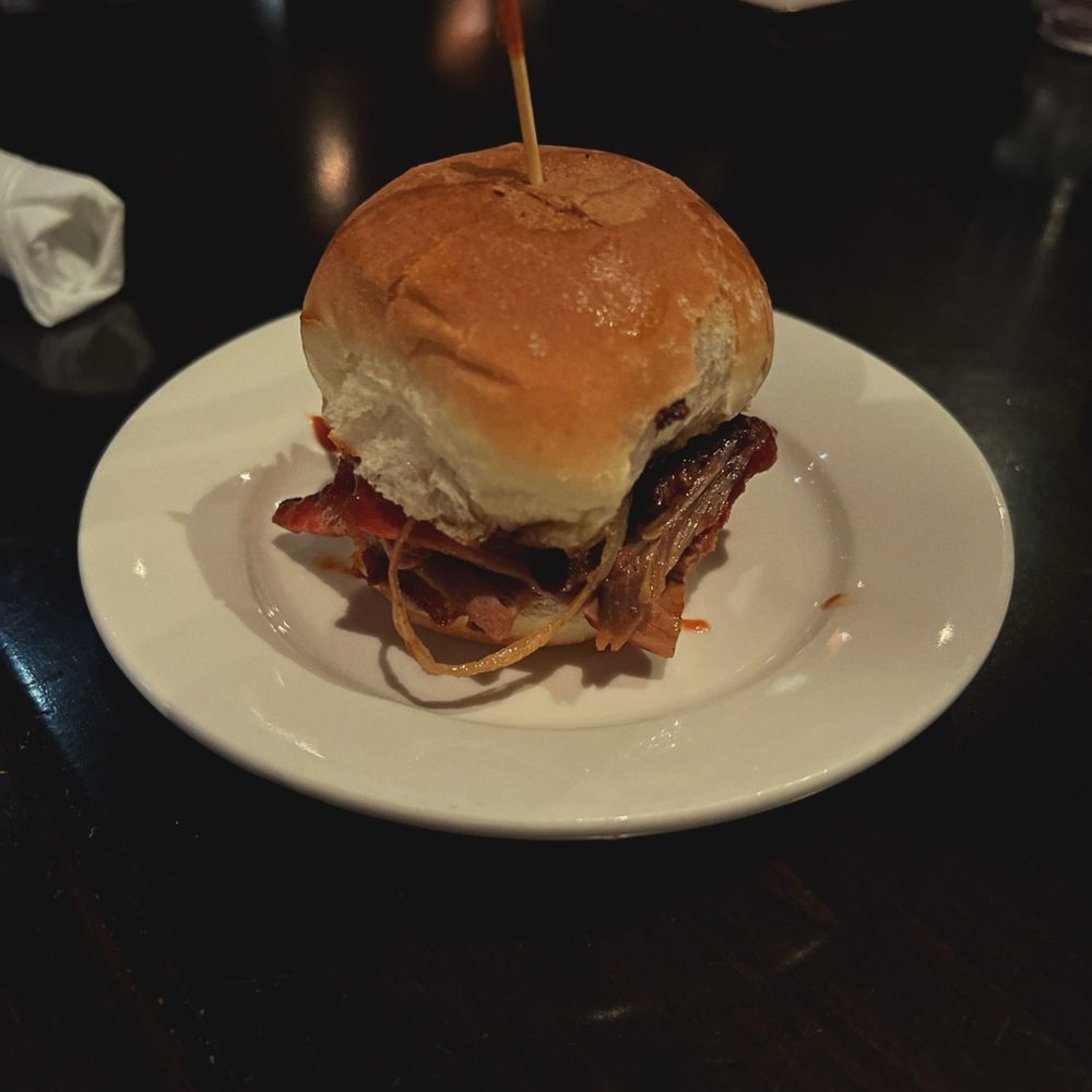 Long Valley Pub & Brewery - Bourbon BBQ Pulled Pork Sandwich $17 (set of 3) - Brewpubs Near Me - Long Valley, New Jersey Long Valley Pub & Brewery - Bourbon BBQ Pulled Pork Sandwich $17 (set of 3) - Brewpubs Near Me - Long Valley, New Jersey