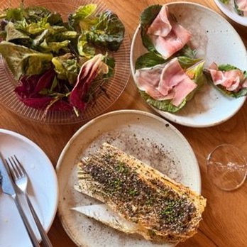 Audrey - WOW!!!! A take on cabbage and collards that was epic!!! The salad had hidden gems, including mint. YUM!! - American Near Me - Nashville, Tennessee