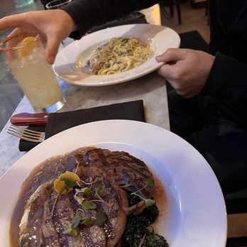 Aliment - Wild Mushroom Fettuccine a MUST... & Ribeye so absolutely delicious - New American Near Me - San Francisco, California