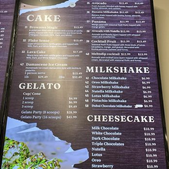 Melt n Dip - Menu 12/25/25 - Gelato Near Me - Richardson, Texas