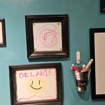 Once Upon A Slush - a bathroom with blue walls - Ice Cream & Frozen Yogurt Near Me - Petaluma, California Once Upon A Slush - a bathroom with blue walls - Ice Cream & Frozen Yogurt Near Me - Petaluma, California