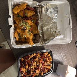 I ordered the Chongqing Chili Chicken & Salt and Pepper Pork Chop w/side of white rice. I ordered the Chongqing Chili Chicken & Salt and Pepper Pork Chop w/side of white rice.