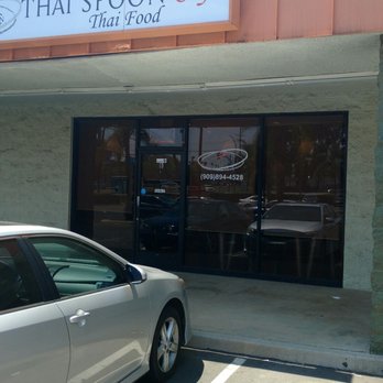 Thai Spoon Cafe - The outside. Located on the northwest corner of Colton Ave & Texas St. - Thai Near Me - Redlands, California