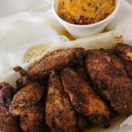 Wings and sweet potato souffle Wings and sweet potato souffle