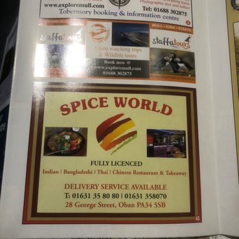 Spice World - Chinese Near Me - Oban, AGB Spice World - Chinese Near Me - Oban, AGB
