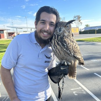 Raptor Events - The owner (Jonathan) and his beautiful owl - Party & Event Planning Near Me