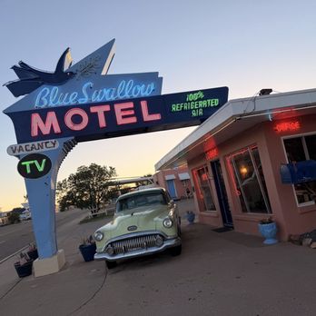 Blue Swallow Motel - Front of motel, office - Hotels Near Me - Tucumcari, New Mexico Blue Swallow Motel - Front of motel, office - Hotels Near Me - Tucumcari, New Mexico