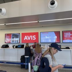 Avis Car Rental - This is the only person working