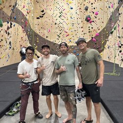 Aloha Rock Gym - My brother and i with some of the great people that built this rock