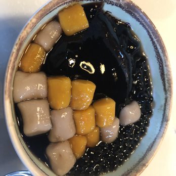 Meet Fresh - Cold Combo: taro, sweet potato, grass jelly, boba, yuyuan (sticky rice ball), shaved ice - Desserts Near Me - Bellevue, Washington Meet Fresh - Cold Combo: taro, sweet potato, grass jelly, boba, yuyuan (sticky rice ball), shaved ice - Desserts Near Me - Bellevue, Washington