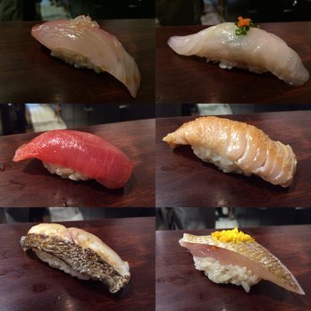 Hinata - Kanpachi/Amber Jack, Hirame/Flounder, Hon Maguro/Blue Fin Tuna, Bincho/Albacore Tuna, Eboadi/Japanese Butterfish, Kasugodai/Baby Red Snapper - Sushi Bars Near Me - San Francisco, California