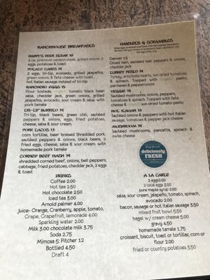 Menu photo 2 The Fork & Horn Sierraville, CA Menu photo 2 The Fork & Horn Sierraville, CA
