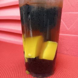 Wintermelon green tea with boba, pudding, and herbal jelly! So delicious! Wintermelon green tea with boba, pudding, and herbal jelly! So delicious!