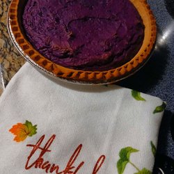 Sprouts Farmers Market - Purple sweet potato pie made with love from the Chelsea cafe.