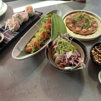 Sokai Sushi Bar - Miami - Appetizers and food we ordered - Sushi Bars Near Me - Miami, Florida