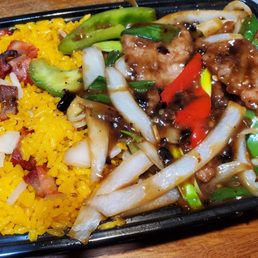 Beef with black bean sauce